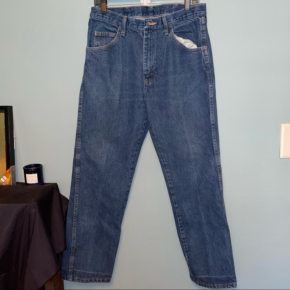 Rustler Men’s Straight Leg Jeans Medium Wash 34 x 30
